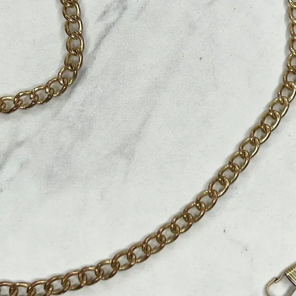 Gold Tone Skinny Chain Link Purse Handbag Replacement Strap ✨